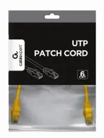 PATCH CABLE CAT6 UTP 0.25M/YELLOW PP6U-0.25M/Y GEMBIRD – pilt 2