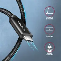 AXAGON | Data and charging USB 480Mbps cable, 1.5 m | BUCM2-CM15AB | USB-C to USB-C – pilt 12