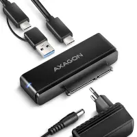 AXAGON ADSA-FPX USB-C 10Gbps - SATA 6G 2.5"/3.5" SSD/HDD FAST PORT X adapter incl. AC, adapter USB-C - USB-A