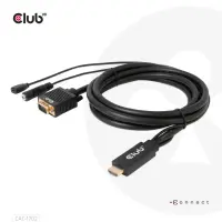 CLUB 3D HDMI TO VGA CABLE M/M 2m