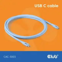 CLUB 3D USB4 type-C cable 4K60Hz 2m Blue