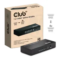 CLUB 3D 1 to 4 HDMI Splitter 4K120Hz