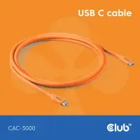 CLUB 3D USB4 TYPE-C cable orange 2m