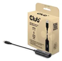 CLUB3D CAC-1421 kaabli soomuutja USB Type-A RJ45 Must – pilt 2