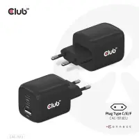 CLUB 3D Travel Charger 65W GAN Tech