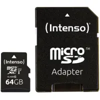 MEMORY MICRO SDXC 64GB C10/W/ADAPTER 3433490 INTENSO