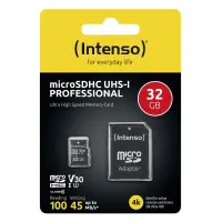 MEMORY MICRO SDHC 32GB C10/W/ADAPTER 3433480 INTENSO – pilt 2