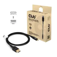 CLUB3D CAC-1559 videokaabliadapter 1 m USB tüüp-C DisplayPort Must – pilt 9
