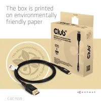 CLUB3D CAC-1559 videokaabliadapter 1 m USB tüüp-C DisplayPort Must – pilt 14
