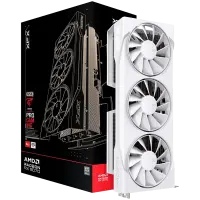 XFX Swift AMD Radeon RX 9070 OC White Triple Fan Gaming Edition with 16GB GDDR6 HDMI 3xDP, AMD RDNA 4