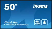 iiyama LH5060UHS-B1AG infoekraan Digitaalne A-board 125,7 cm (49.5") LED WiFi 500 cd/m² 4K Ultra HD Must Sisseehitatud protsessor Android 11 24/7