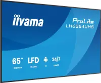 iiyama LH6564UHS-B1AG infoekraan Digital signage lameekraan 165,1 cm (65") WiFi 500 cd/m² 4K Ultra HD Must Sisseehitatud protsessor Android 24/7 – pilt 9