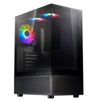 Case|ADATA|INVADER X MINI|MidiTower|Case product features Transparent panel|ATX|MicroATX|MiniITX|Colour Black|INVADERXMINIMT-BKCWW