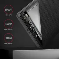 Axagon EE25-SL kõvakettaboks HDD/SSD ümbris Must 2.5" – pilt 7