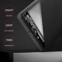 Axagon EE25-SL kõvakettaboks HDD/SSD ümbris Must 2.5" – pilt 18