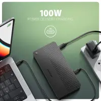Axagon HMC-U4 sülearvuti dokk ja pordireplikaator Juhtmega ühendatud USB4 Must – pilt 14
