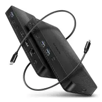 Axagon HMC-U4 sülearvuti dokk ja pordireplikaator Juhtmega ühendatud USB4 Must