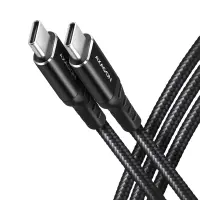 CABLE USB-C TO USB-C 2M 60W/HQ BLACK BUCM-CM20AB AXAGON