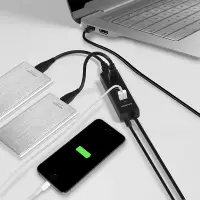 Axagon HUE-S2BP jaotur USB 3.2 Gen 1 (3.1 Gen 1) Type-A 5000 Mbit/s Must – pilt 16