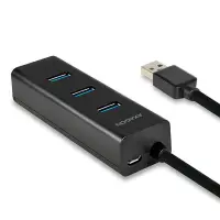 Axagon HUE-S2BP jaotur USB 3.2 Gen 1 (3.1 Gen 1) Type-A 5000 Mbit/s Must – pilt 27