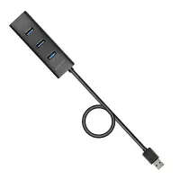 Axagon HUE-S2BL jaotur USB 3.2 Gen 1 (3.1 Gen 1) Type-A 5000 Mbit/s Must – pilt 6