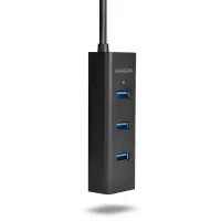Axagon HUE-S2BL jaotur USB 3.2 Gen 1 (3.1 Gen 1) Type-A 5000 Mbit/s Must – pilt 20