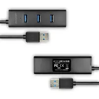 Axagon HUE-S2B jaotur USB 3.2 Gen 1 (3.1 Gen 1) Type-A 5000 Mbit/s Must – pilt 24
