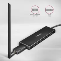 Axagon HUE-F7A 7x USB 3.2 Gen 1 ALU FLAT hub micro power IN 1m USB-A USB 3.2 Gen 1 (3.1 Gen 1) Type-A 5000 Mbit/s Must – pilt 10