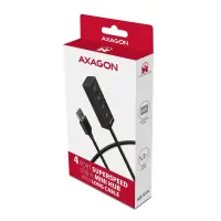 Axagon HUE-M1AL jaotur USB 3.2 Gen 1 (3.1 Gen 1) Type-A 5000 Mbit/s Must – pilt 4