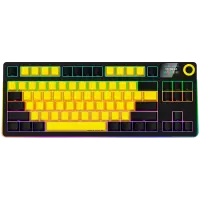 LORGAR KBP70TKLW, Wireless TKL Mechanical Gaming Keyboard Pro, Black/yellow, EN layout – pilt 4
