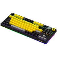 LORGAR KBP70TKLW, Wireless TKL Mechanical Gaming Keyboard Pro, Black/yellow, EN layout – pilt 10