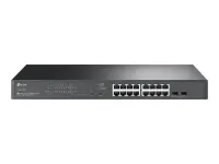 TP-LINK | SG2218P | JetStream 18-Port Gigabit Smart Switch with 16-Port PoE+ | Rack-mountable | Managed
