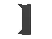 Genesis | Holm Modular Side Desk Top Right 30cm | NDS-2277 | Anthracite Black