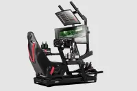 Next Level Racing | GTElite Wheel Plate Edition | Racing Simulator Cockpit | Aluminum; Carbon Steel | Black