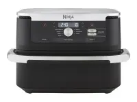 NINJA | Double Air Fryer | AF500EU Foodi FlexDrawer | Power 2470 W | Capacity 10.4 L | Black