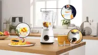 Bosch Blender | MMB6141W VitaPower Series 4 | Tabletop | 1200 W | Jar material Tritan | Jar capacity 1.5 L | White – pilt 4