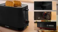 Bosch Compact Toaster | TAT3M123 MyMoment | Power 950 W | Number of slots 2 | Housing material Plastic | Black – pilt 8