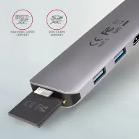 AXAGON SuperSpeed USB-C COMBO 5in1 Hub | HMC-5 – pilt 10