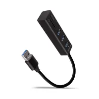 AXAGON SuperSpeed USB-A Hub and Card Reader | HMA-CR3A