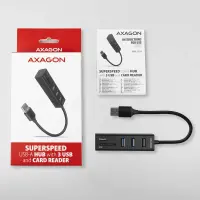 AXAGON SuperSpeed USB-A Hub and Card Reader | HMA-CR3A – pilt 5