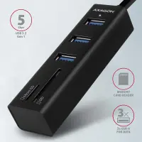 AXAGON SuperSpeed USB-A Hub and Card Reader | HMA-CR3A – pilt 18