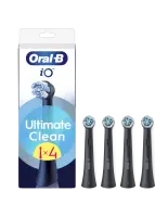 Oral-B | Replaceable toothbrush heads | iO UltimateClean | Heads | For adults | Number of brush heads included 4 | Black