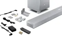 Sharp | 5.1.2 Dolby Atmos/DTS:X Soundbar with Wireless Subwoofer | HT-SBW55121(SL) | Bluetooth – pilt 6