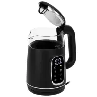 Adler Kettle with LED Display | AD 1305 | Electric | 2200 W | 1.7 L | Plastic | 360° rotational base | Black/Silver – pilt 5