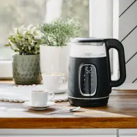 Adler Kettle with LED Display | AD 1305 | Electric | 2200 W | 1.7 L | Plastic | 360° rotational base | Black/Silver – pilt 7