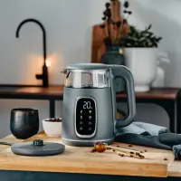 Adler Kettle with LED Display | AD 1305 | Electric | 2200 W | 1.7 L | Plastic | 360° rotational base | Grey – pilt 3