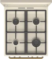Gorenje Cooker | GKS5B70CLI | Hob type Gas | Oven type Electric | Sandy | Width 50 cm | Depth 59.4 cm | Energy efficiency class A | 70 L – pilt 3