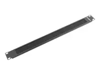 Lanberg 19" brush panel 1U | AK-1101-B | Black