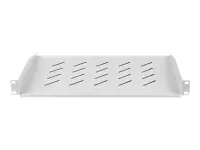 Lanberg 19" fixed shelf 1U/483x315mm, max load capacity up to 25kg | AK-1008-S | Grey