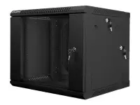 Lanberg | Rack cabinet 19" double-section wall-mount 9U/600x600 (flat pack) | WF02-6609-10B | Black